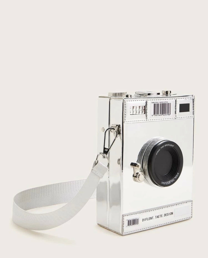 Retro Camera Purse - White