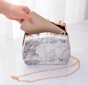 Marble block purse