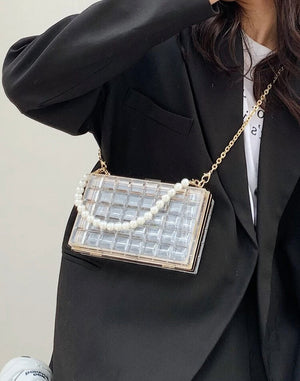 Fashion Pearl Bag - Transparent